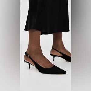Reformation Wrenley Sling Back Heel Suede